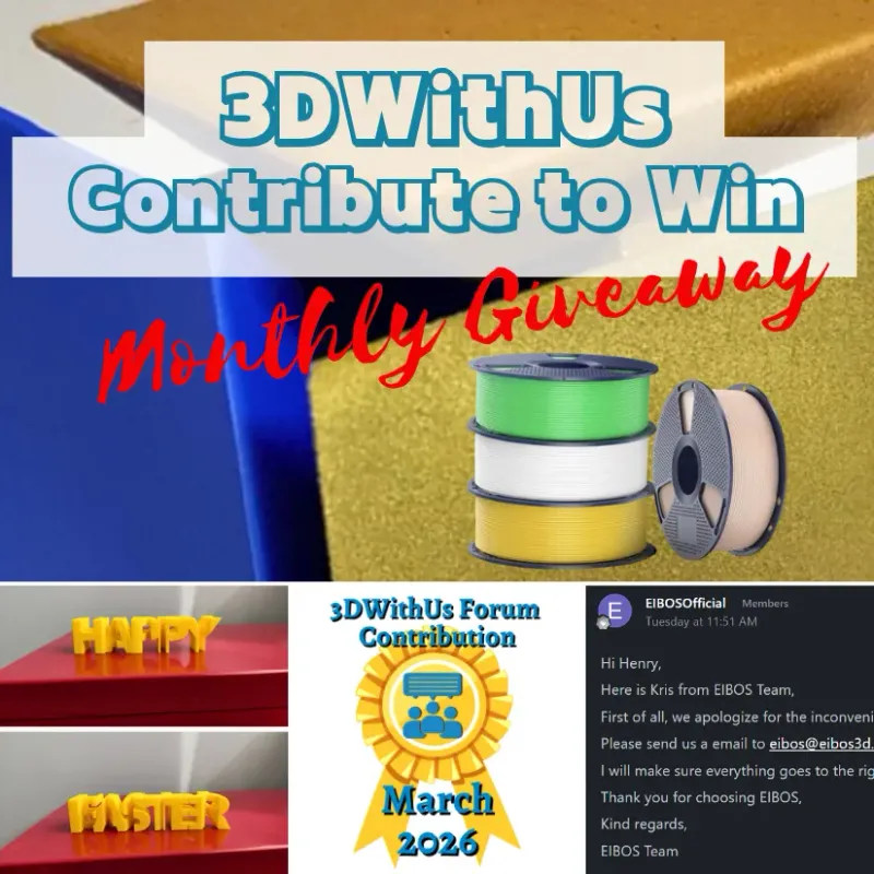 April Sunlu Filament Giveaway - 4 Spools