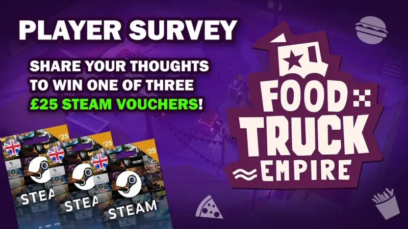 Food Truck Empire Feedback Giveaway - Win Steam Vouchers