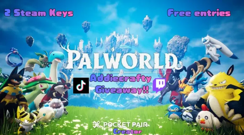 Palworld Steam Keys Giveaway - Two Copies